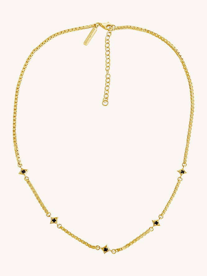 Stjernestøv Halskæde - Sort Spinel for engroshandel hos Sierra Winter Jewelry