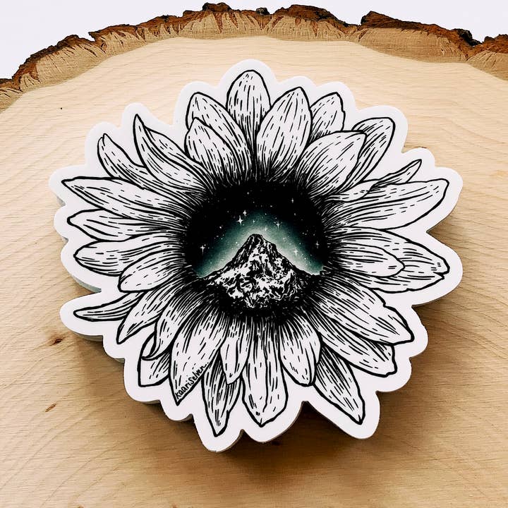 Mountain Sunflower - Waterproof Nature Sticker for wholesale by Kaari & Co.