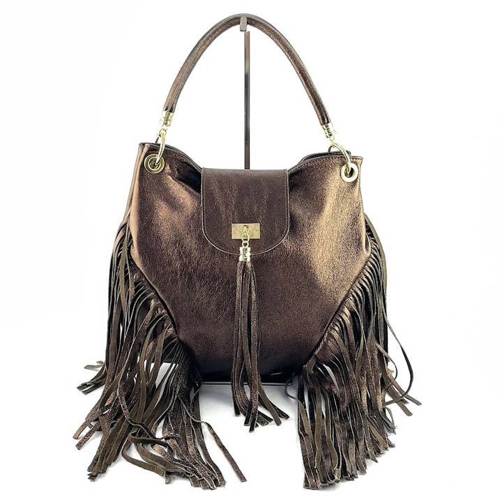 MILANO AMOUR - Wholesale Tote Bag - Women's - DOROTHEA LAMINATO FRANGE TOTE BAG6