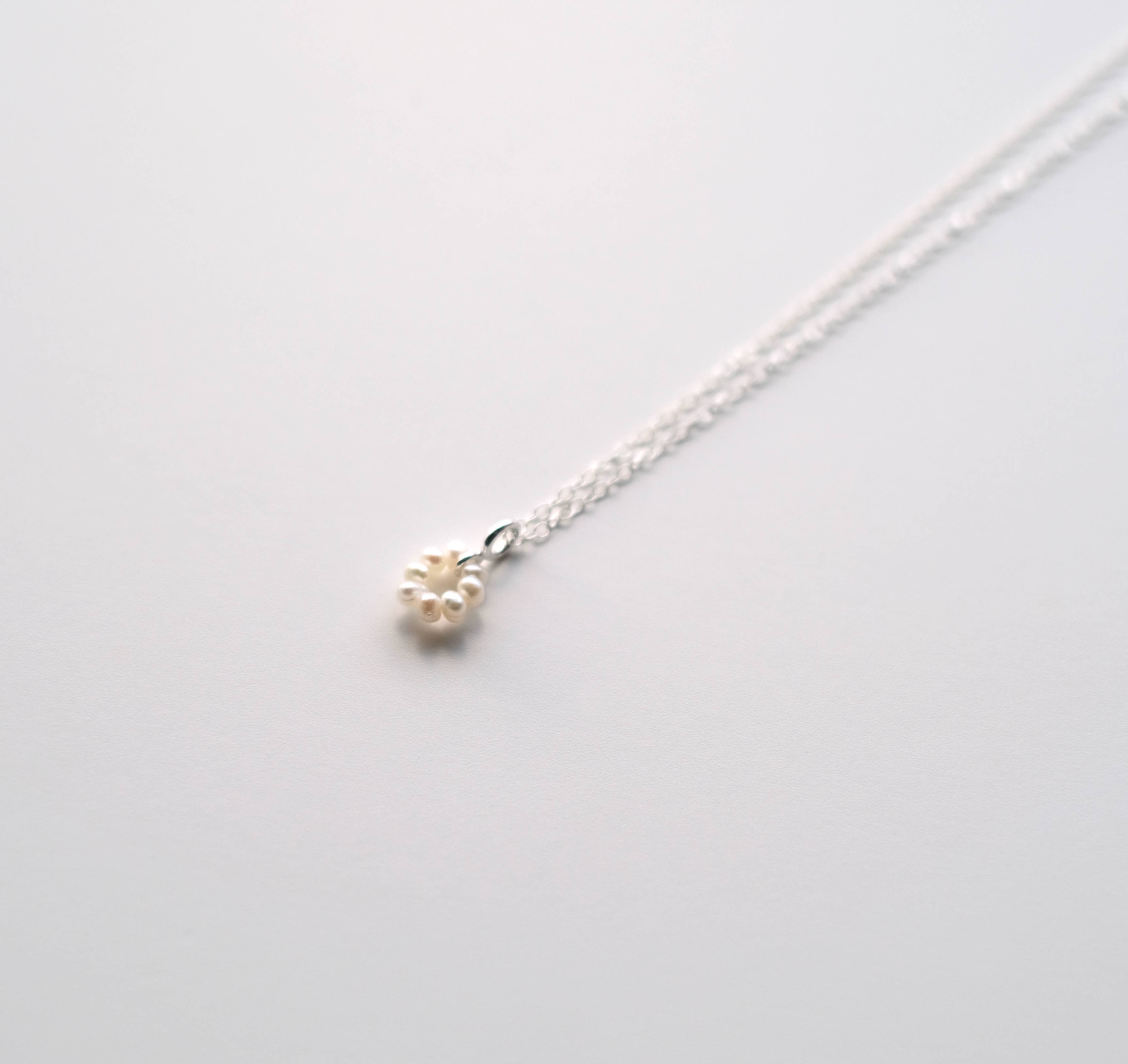 Object Flux - Wholesale Pendant/Charm Necklace - Gemstone Flower Pendant on Sterling Silver Chain Necklace0