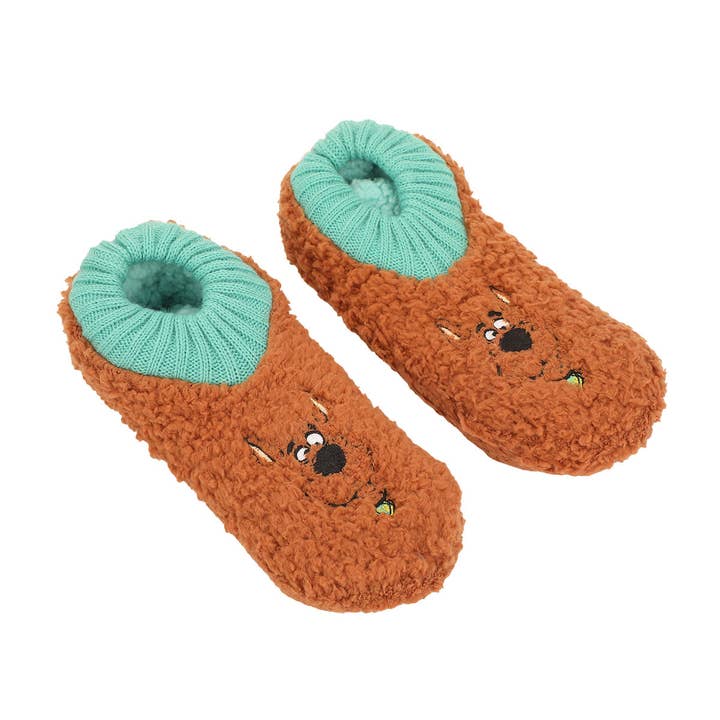 Scooby Doo Cozy Themed Design Women's Slipper Sock for wholesale by Bioworld Merchandising