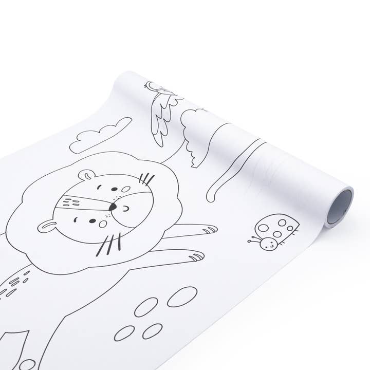 Robert Frederick Ltd - Wholesale Colouring and activity book – kids and baby - Colour Your Own 3m Jungle Animals Poster – Monkeys, Tigers, Parrots & Elephants2