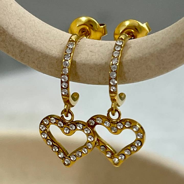 Brincos estrela por atacado de Poudre Bijoux