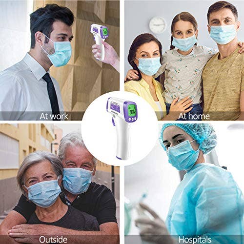 Reed - Wholesale Thermometer - Heavy Duty Thermometer Infrared Forehead High Caliber Sensor No Contact with LCD Display for Medical Offices, Hospitals5