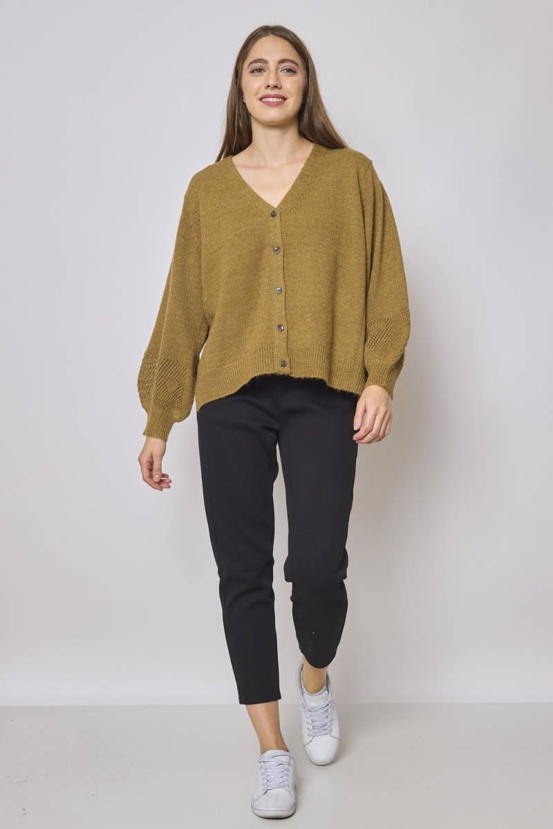 BELLA BLUE - Vendita all'ingrosso Cardigan - Donna - Cardigan in lana e cotone - PU-13