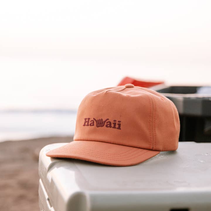 Hang Loose - Venta al por mayor Gorra de béisbol - Unisex - Gorra de poliéster hawaiana, color mandarina3