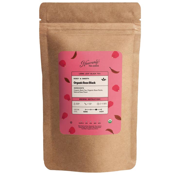 Heavenly Tea Leaves - Wholesale Loose Tea - Organic Rose Black, Loose Leaf Black Tea