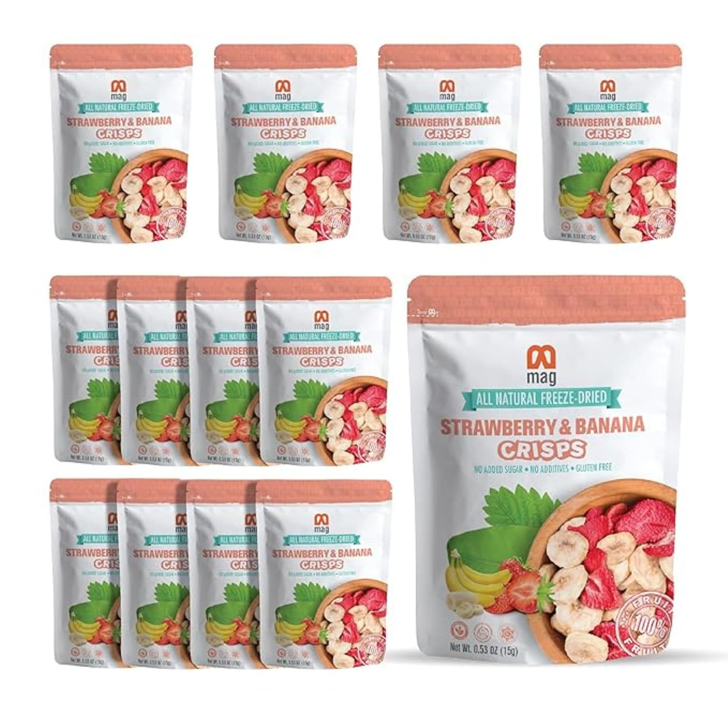 MAG - Wholesale Dried/Dehydrated Fruit - MAG Freeze Dried Fruit Snacks Strawberry Banana Snack Candy7