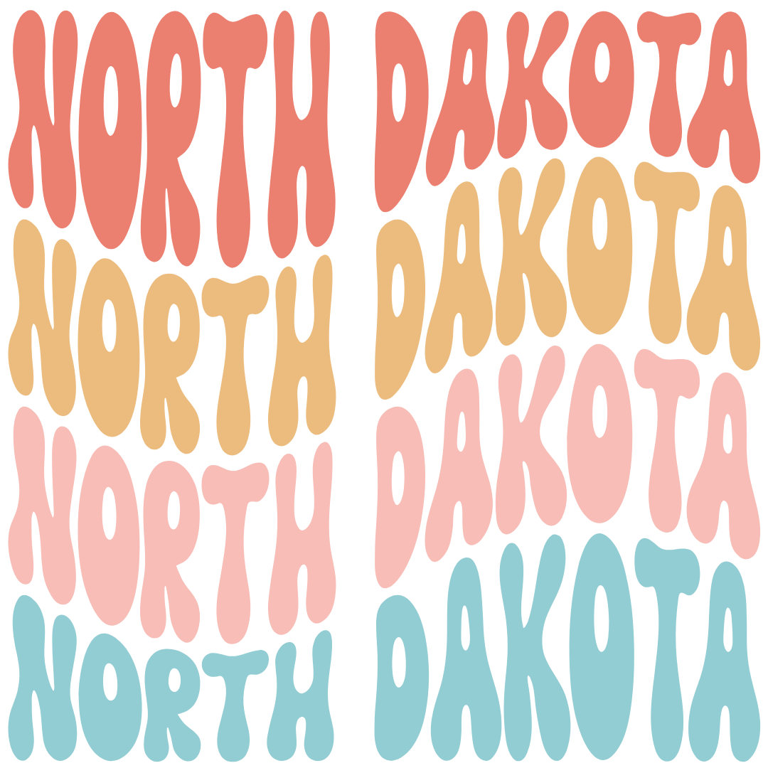 Daisy Mae Designs - Vente Aimants - Tous les 50 États Aimant Fort Acrylique Police Rétro – 2"x2"31