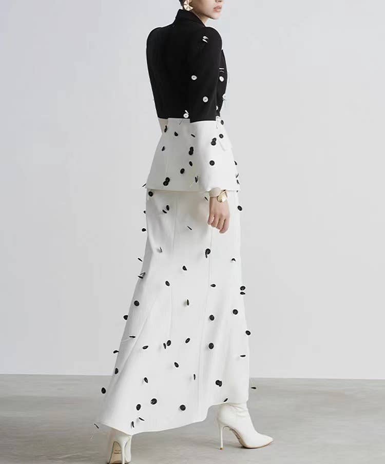 Productseeker - Vendita all'ingrosso Completo top e gonna - Donna - Completo elegante giacca con paillettes e perline e gonna a coda di pesce per bambini 7-8 anni24