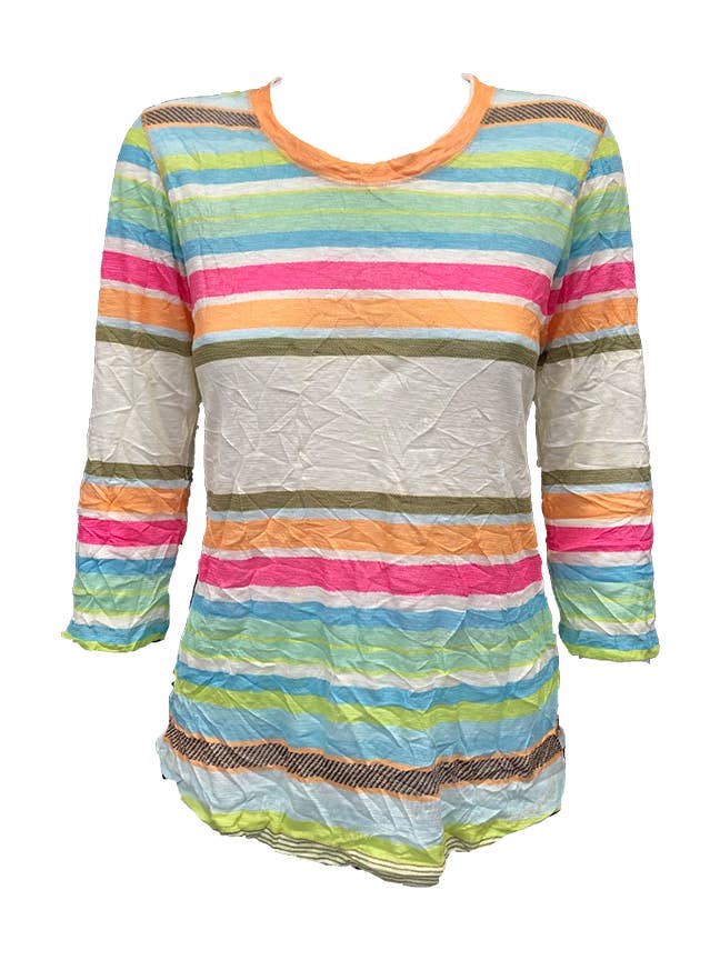 TOP A GIROCOLLO CON MANICHE A 3/4 -
STRISCIA 8530 per la vendita all'ingrosso da parte di David Cline