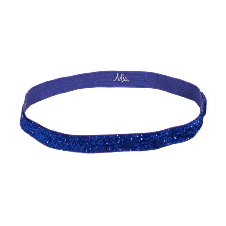 Mia Stirnband — Glitzer-Stirnband — Königsblau für den Großhandel von Mia