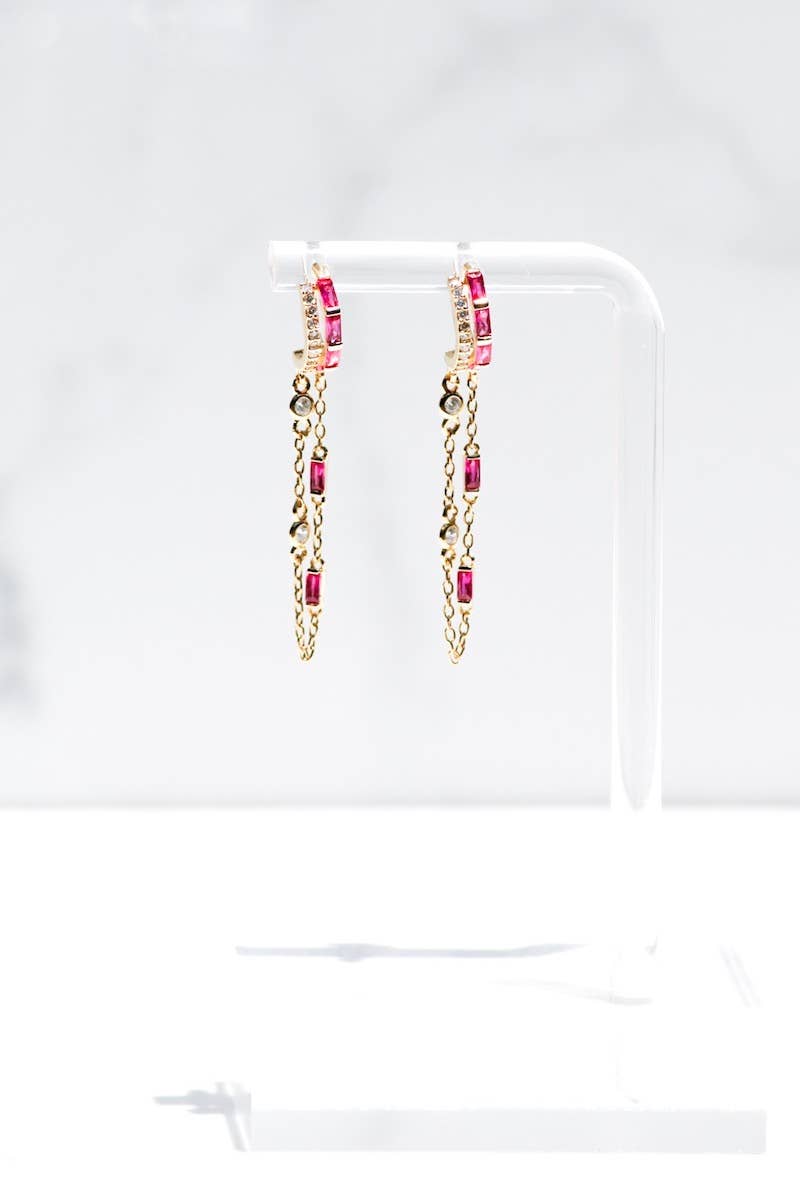 Native Gem - Wholesale Huggie Earrings - Orion Earrings- Black Onyx0