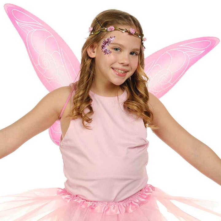 Funcredible - Wholesale Costume - Women's - Pink Fairy Costume Accessories Set Fairy Wings, Fairy Crown7