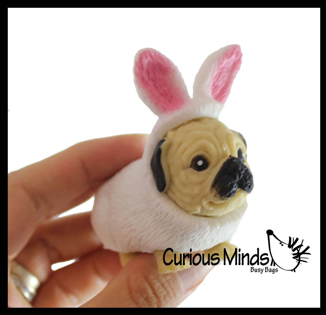 Curious Minds Toys - Wholesale Squishy toy – Kids & Baby - 1 Cute Dog in Costume - Dog Crushed Bead Sand Filled - Doggy2