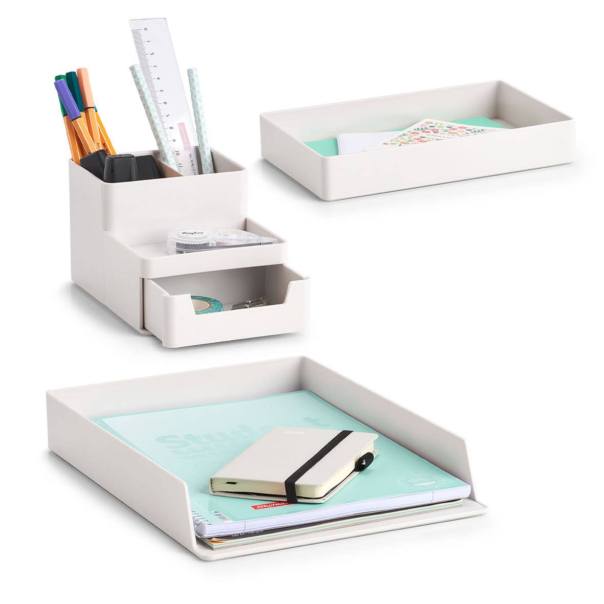 Grau Utensilien-Organizer, Kunststoff, Grau für den Großhandel auf Faire4