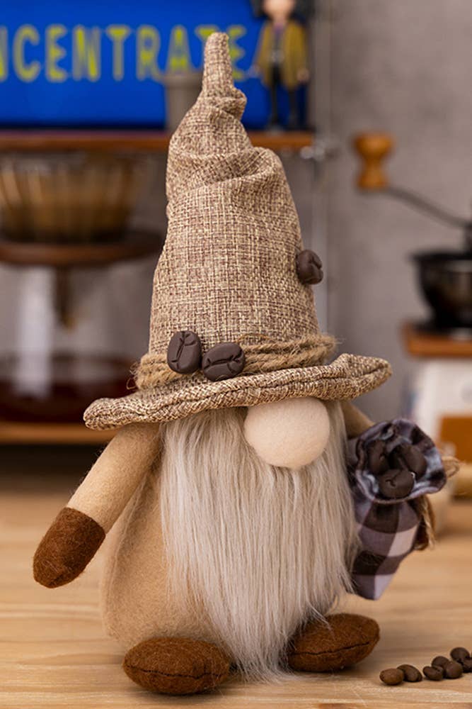 UNISHE – wholesale Decorative tabletop object – Plaid Coffee Bean Rudolf Doll MOQ 3PCS HB0203