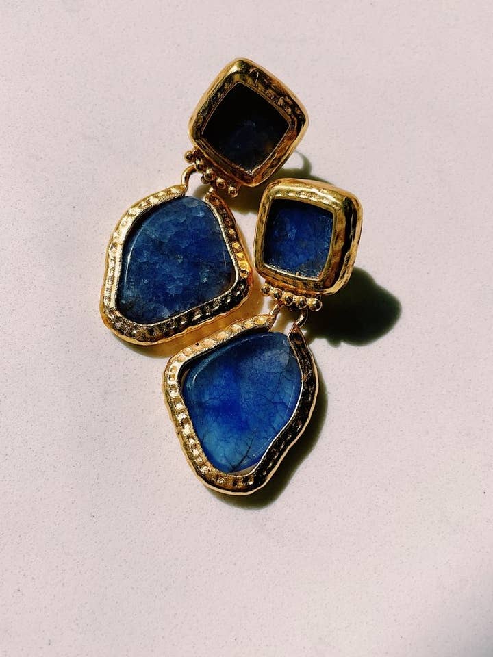 Sea Glass Earrings for wholesale by Llani