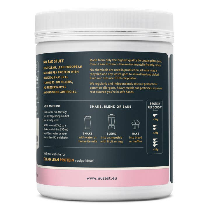 Natures Basket – wholesale Protein/superfood powder – Nuzest Clean Lean Protein - Wild Strawberry - 500g