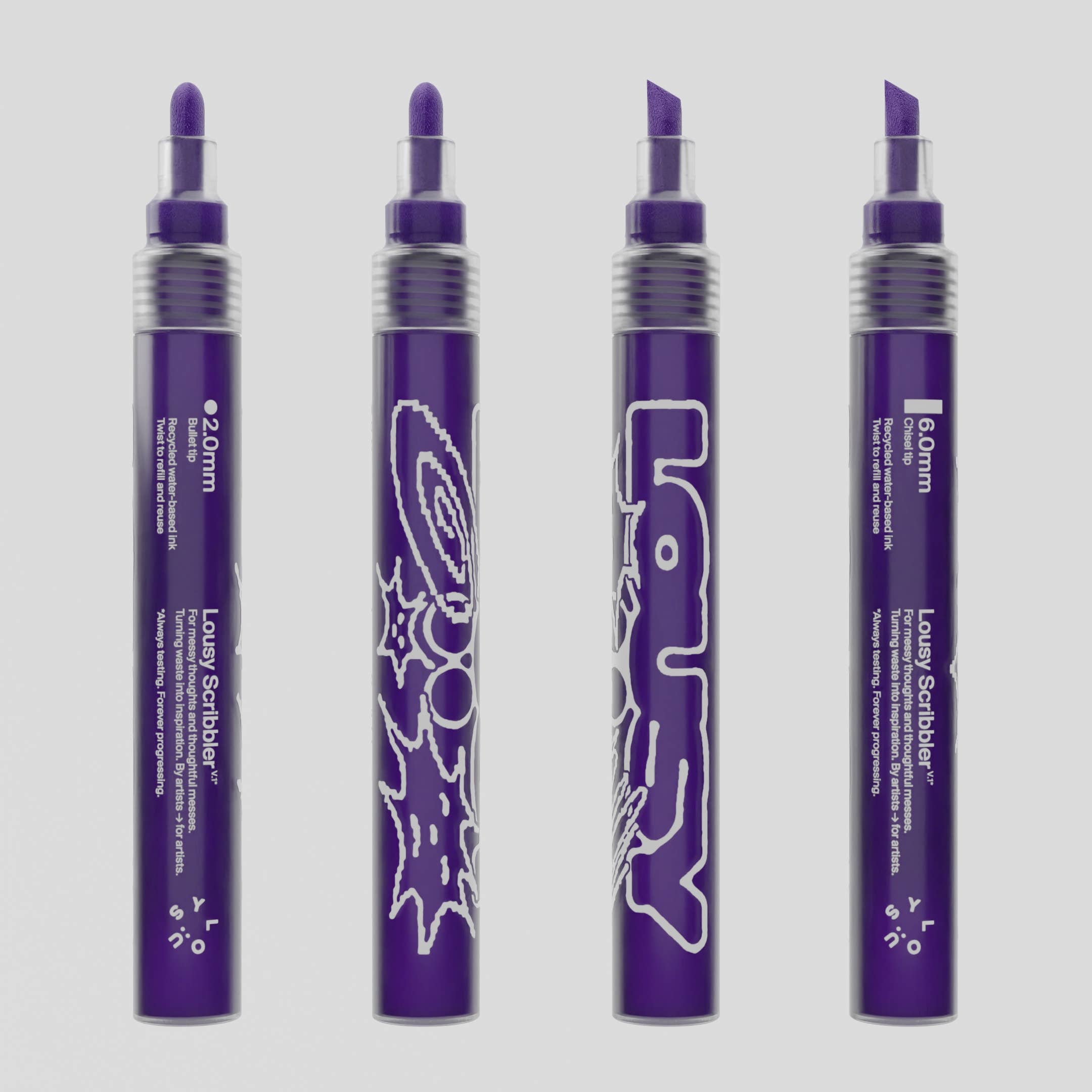 LOUSY - Wholesale Marker - Lousy Scribbler — Sustainable Refillable Markers8