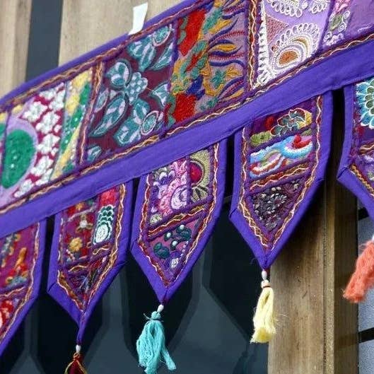 GYPSY STUDIO – Großhandel Wandteppich/-tuch – Tür Toran Boho Fenster Valence Indischer Türbehang Bohemian2