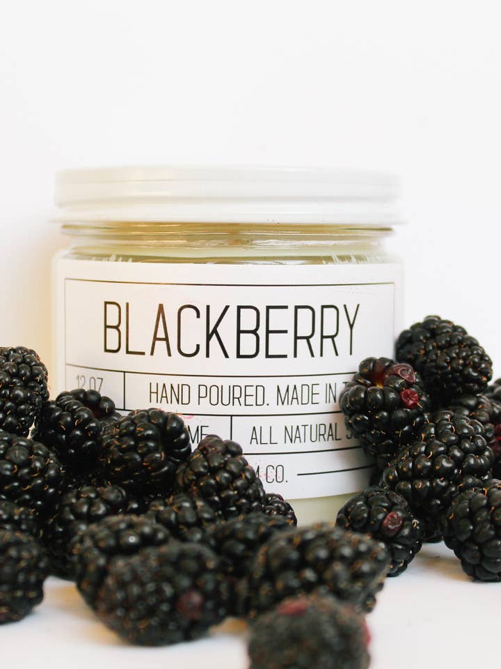 Blackberry, 12 onzas Vela de soja para venta al por mayor de Symposium Co