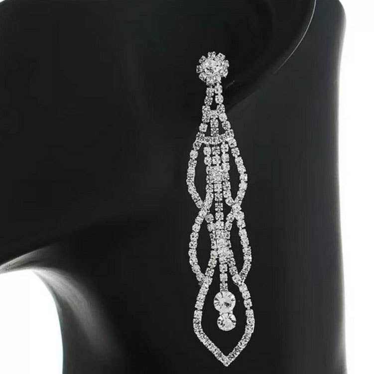 NY Jewelry House - Wholesale Dangle Earrings - Party Prom Rhinestone Dangle Earrings1