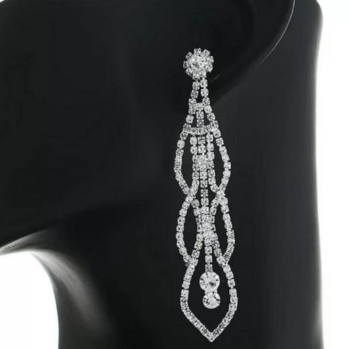 NY Jewelry House - Wholesale Dangle Earrings - Party Prom Rhinestone Dangle Earrings1