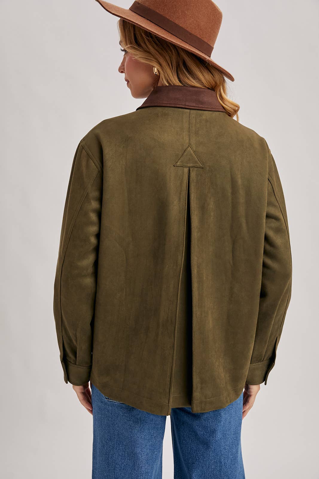 Bluivy - Wholesale Jacket - Women's - BUTTON DOWN FAUX SUEDE BARBOUR JACKET17