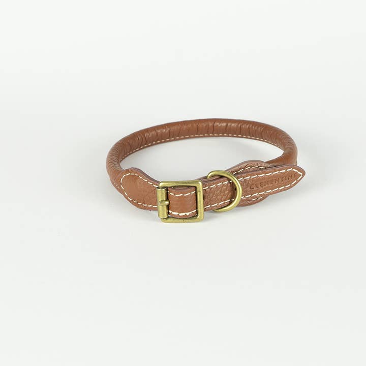 Sitwell Collar - Brown, Medium for wholesale by Clementine est dogs