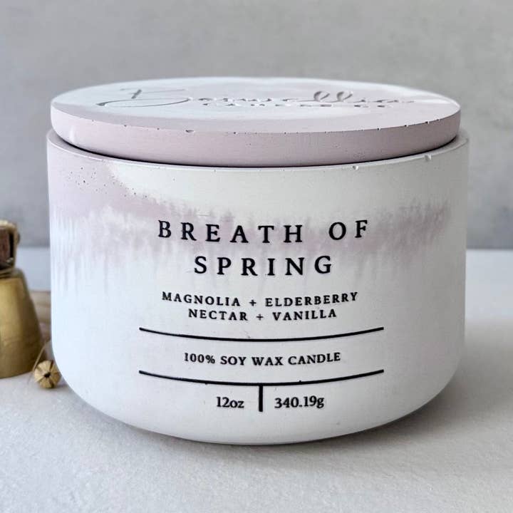 Souffle de Printemps - "Pardonné" (12oz) pour la vente par Boswellia Candle Co.