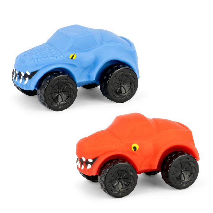 Stretch Wheels Sensory Dinosaur Car Toy for wholesale by Keycraft