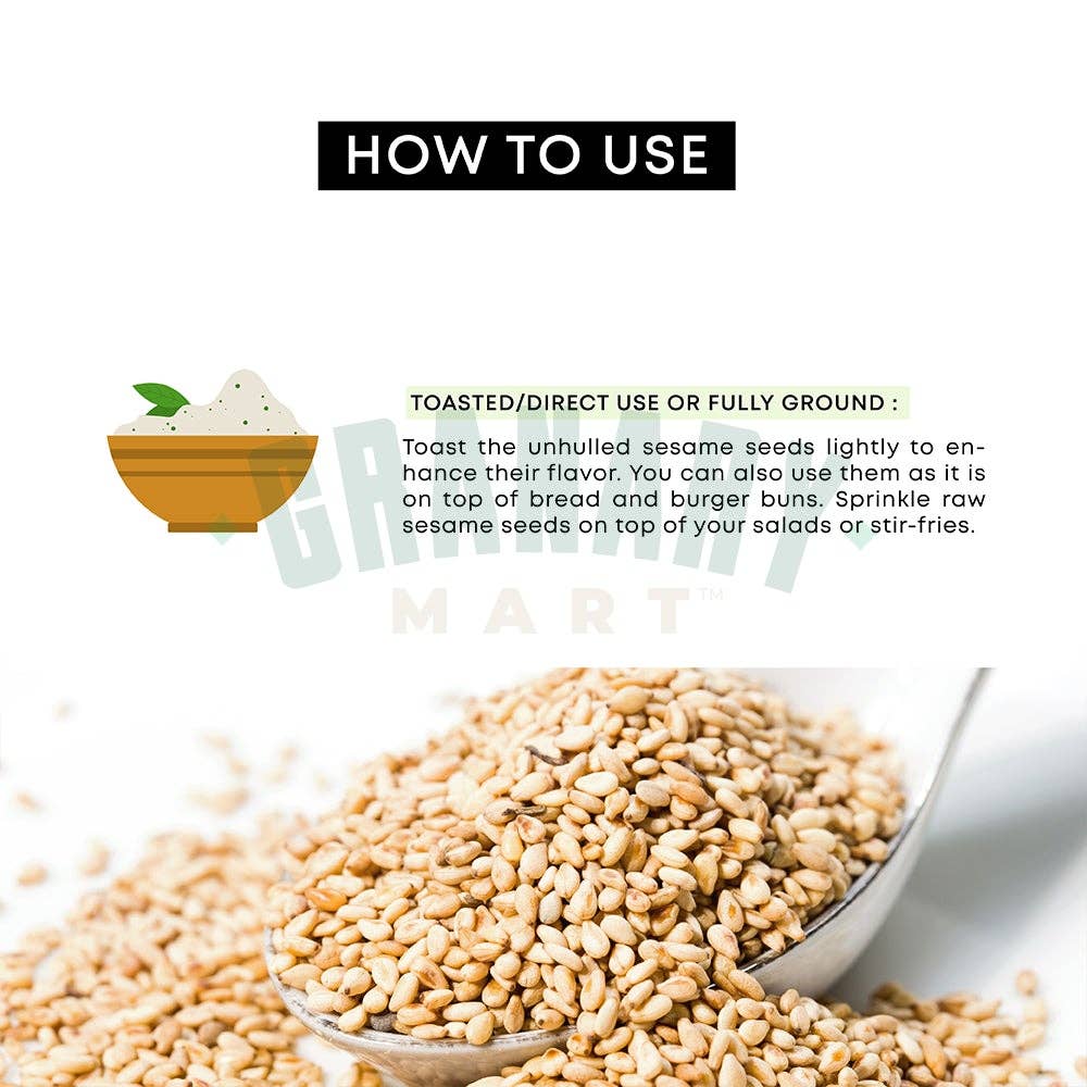 Granary Mart – wholesale Frön – NATURLIGA OSKALADE SESAMFRÖN3