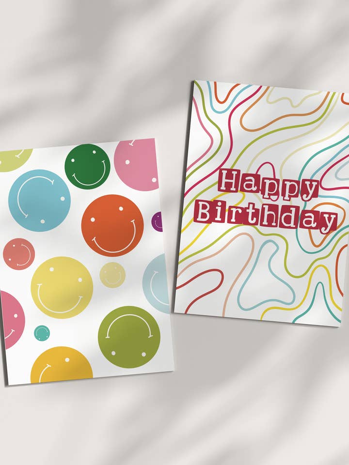 Happy Smiles Postcard Print Pack for wholesale by Brown Suga Stationery & Print Shop