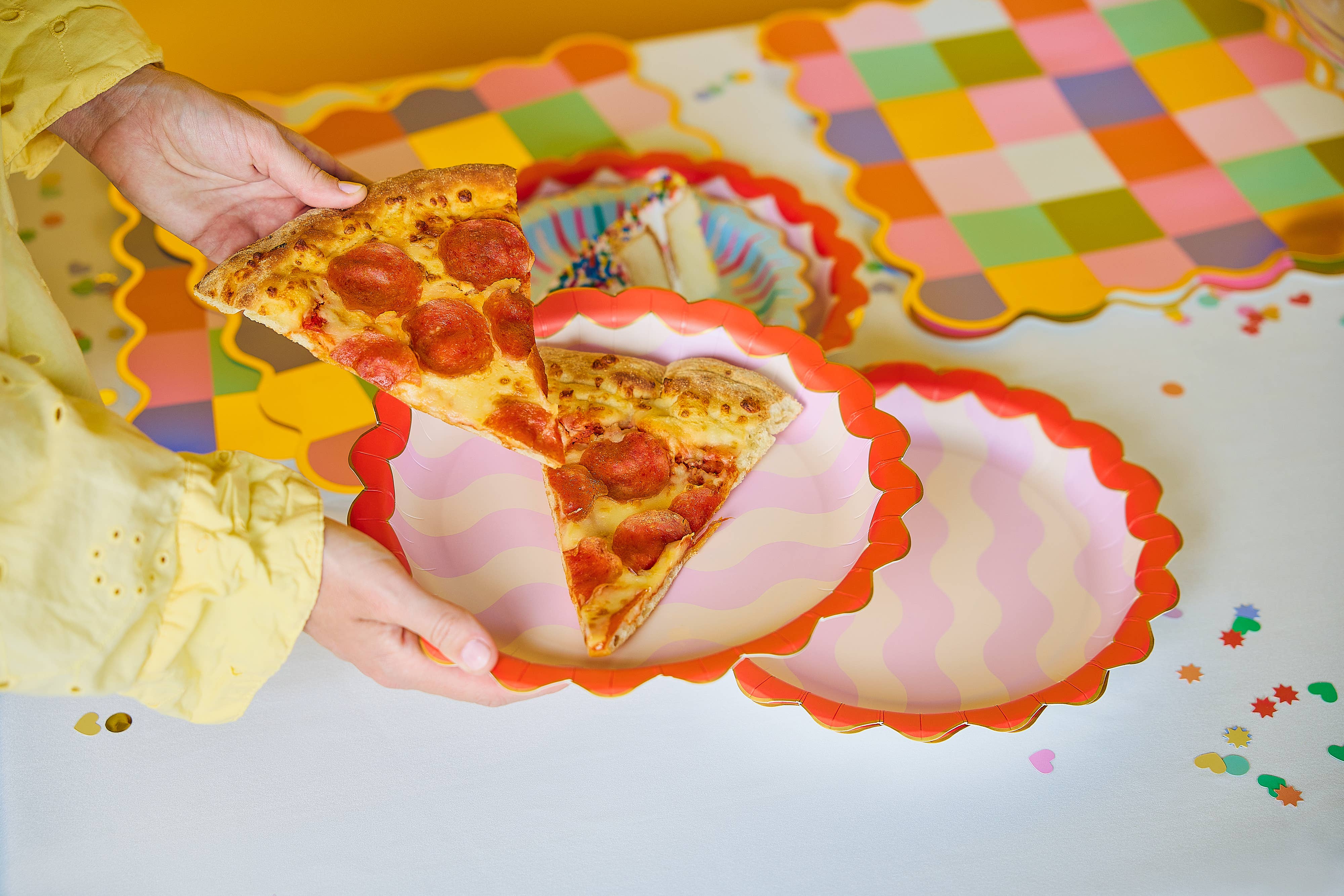 Packed Party - Wholesale Disposable plate - Birthday Wishes Dinner Plate Set4