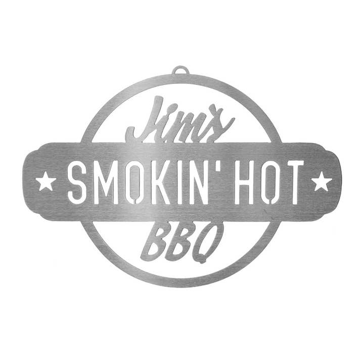 Rusted Orange Craftworks Co. - Wholesale Sign - Smokin' Hot Plaques - Personalized Outdoor Hanging Barbecue Signs