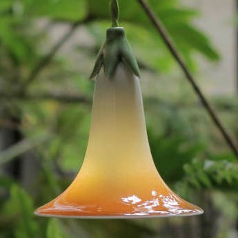 Lampe en porcelaine Morning Glory - ORANGE TANGERINE pour la vente par lilibo