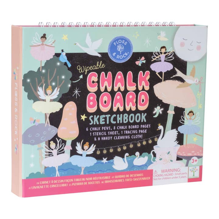 Floss and Rock - Wholesale Sketchbook/Sketchpad - Enchanted Chalkboard Sketchbook