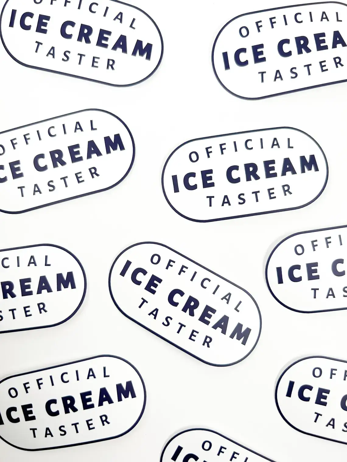 Field Trip Threads - Wholesale Sticker - Official Ice Cream Taster Sticker Foodie Decal Fun Vinyl2