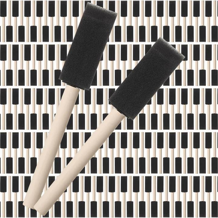 Bates Choice - Wholesale Paint/wax brush - Bates- Foam Paint Brushes, 200 Pack, Foam Brushes 1 inch