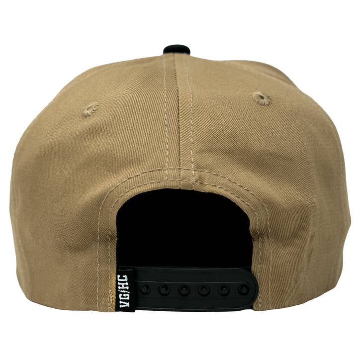Sand Black Agility A-Frame Snapback for wholesale on Faire1