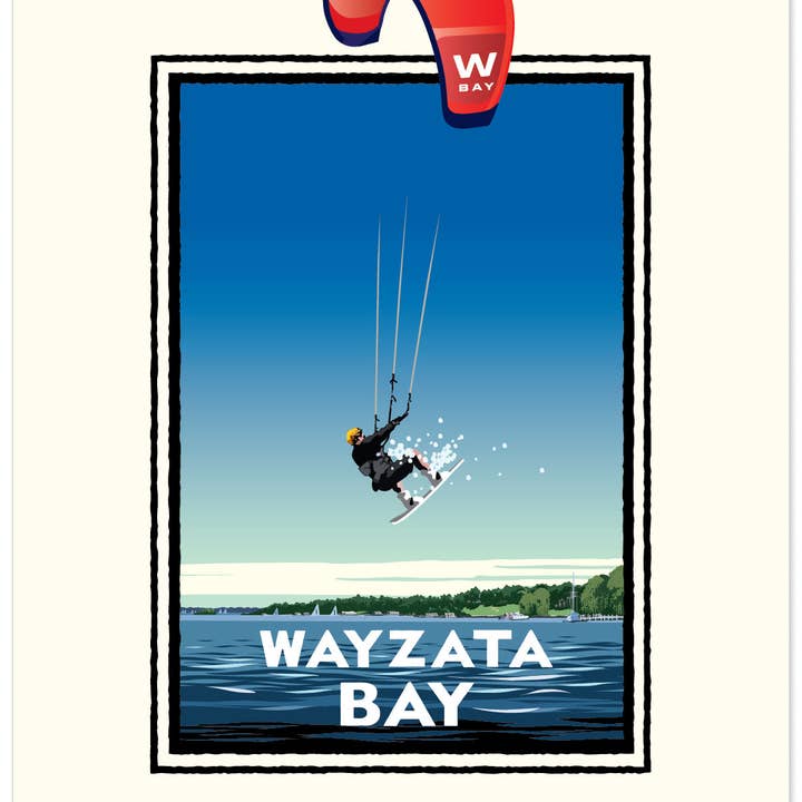 Landmark MN | Impression d'art de la baie de Wayzata du lac Minnetonka pour la vente par Legendary Landmark Art Prints