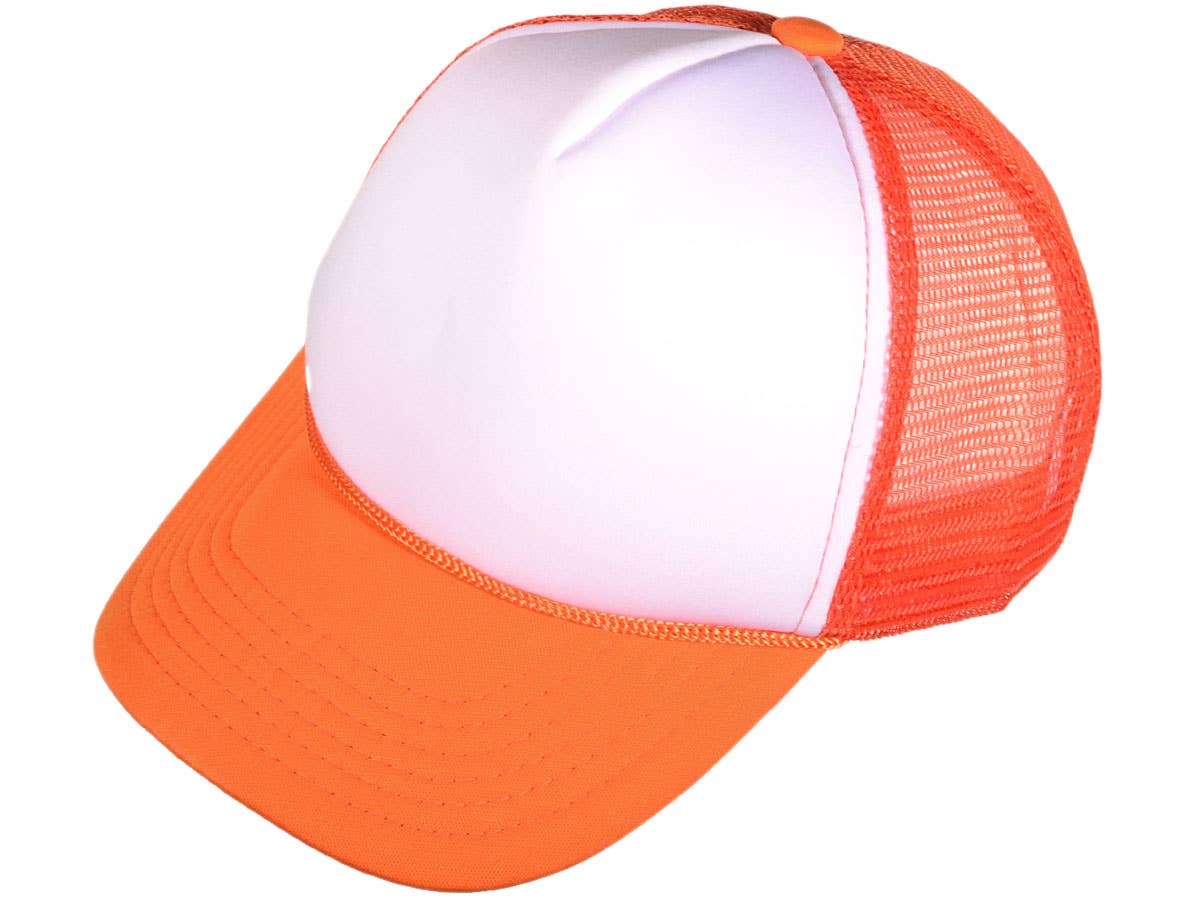 Buck Wholesale – Großhandel Trucker-Cap – Unisex – Buck Wholesale Schlichte Schaumstoff-Trucker-Caps mit Netzrückseite, mittleres Profil (44 Farben)20