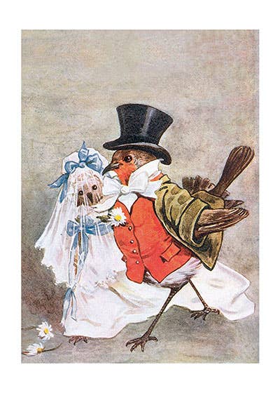 Laughing Elephant - Vendita all'ingrosso Partecipazioni di nozze - A Bird Wedding - Biglietto di matrimonio1