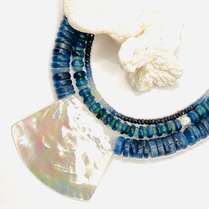 Sea Glass Necklace for wholesale by Anne Nichols Jewelry