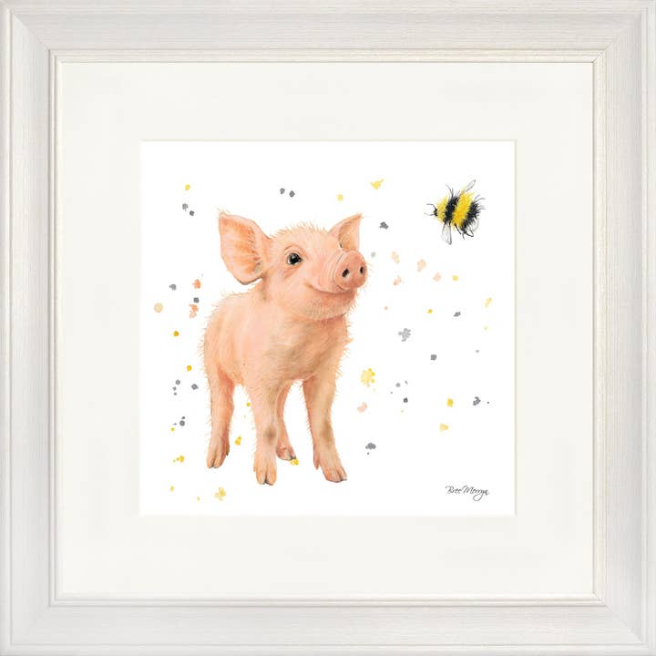 Blush and Bumble Square Framed Print (13" or 19") for wholesale by Bree Merryn Art Ltd