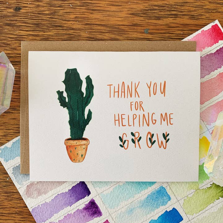 Grow Greeting Card for wholesale by Jess Weymouth