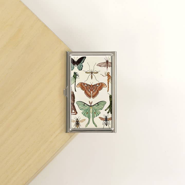 Lucy Lu Designs - Venta al por mayor Tarjeteros - Insectos Bugs Bugs - Funda para tarjetas de visita