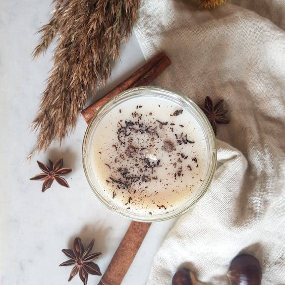 Leaves & Co - Vente Bougie en bocal - The Chai Latte Bougie Parfumée Pot De Saison5