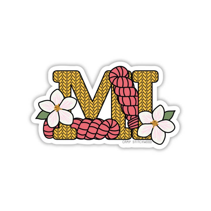 Camp Stitchwood - Wholesale Sticker - Michigan State Sticker